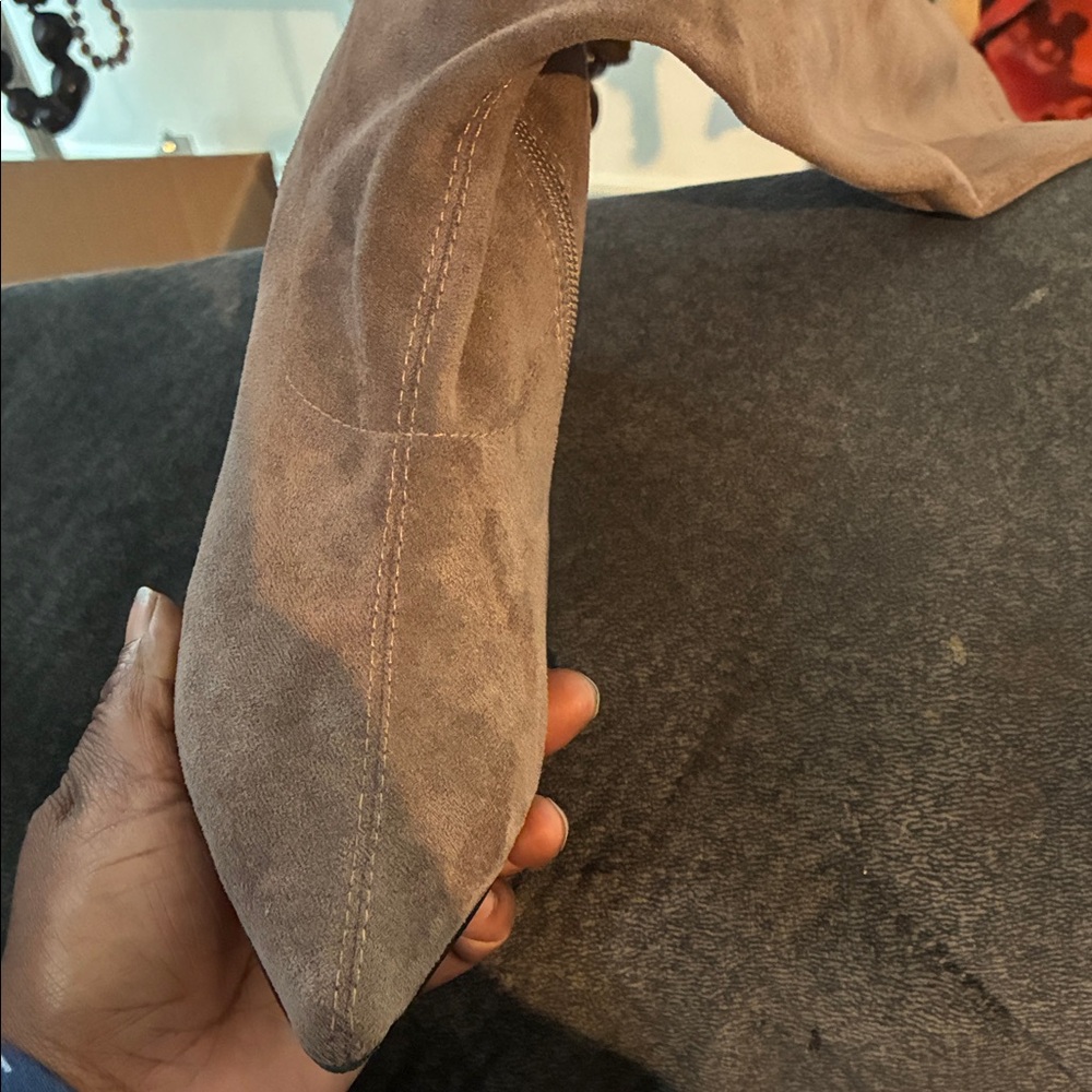 Brown Suede Ankle Boots 👢 size 37 - Picture 3 of 5